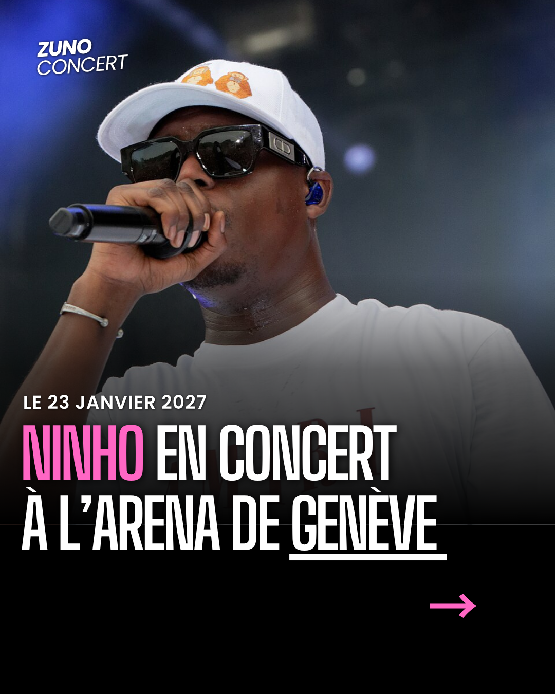 Ninho en concert à Genève | 23 janvier 2027