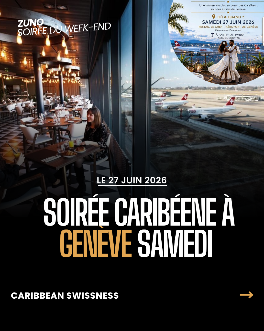 Soirée Caribéenne à Genève | 27 juin 2026