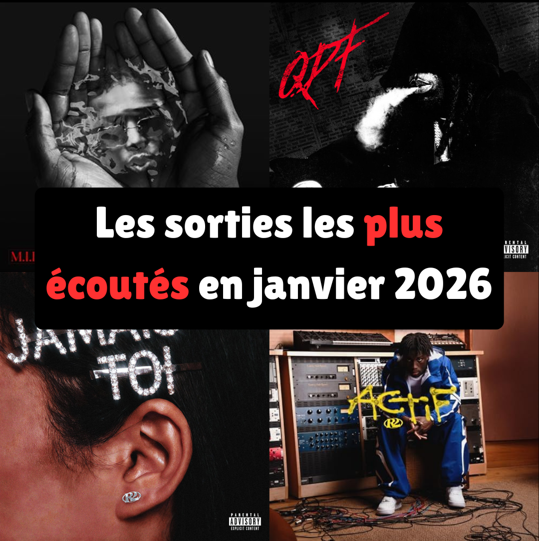 Les sorties les plus écoutés en janvier 2026 : Classement rap français