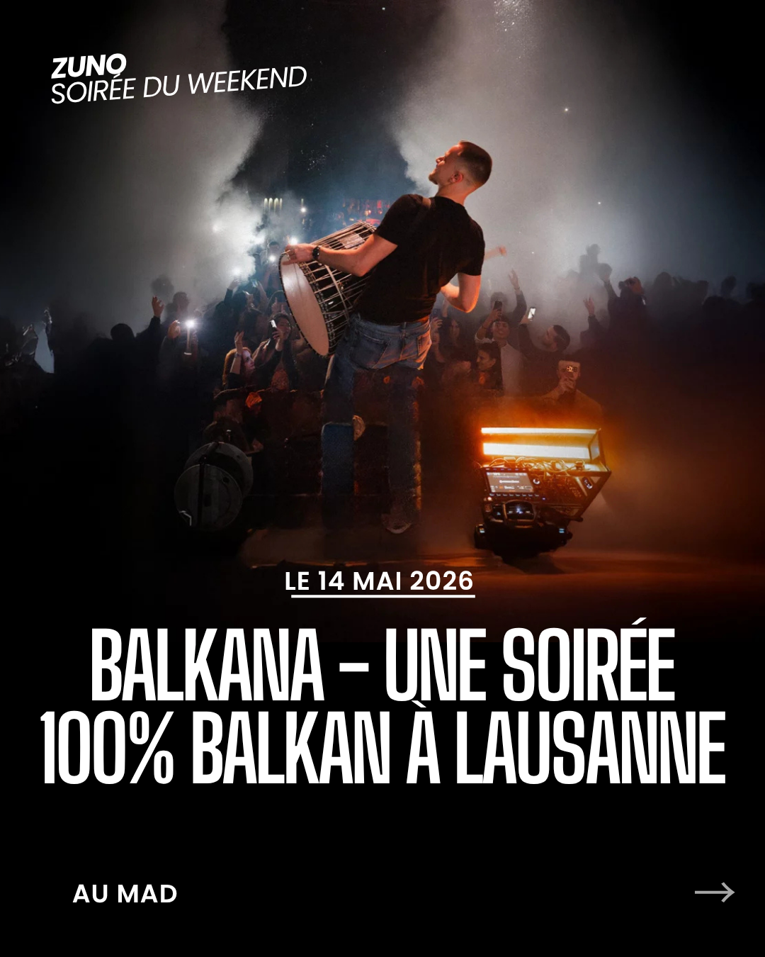 Balkana : Soirée 100% Balkan au MAD de Lausanne le 14 mai