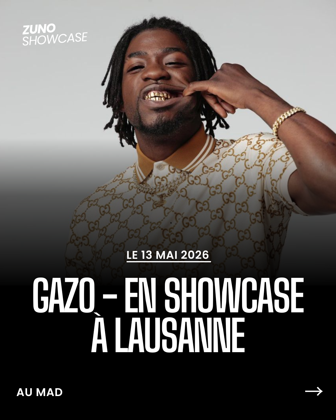 Gazo - En showcase à Lausanne