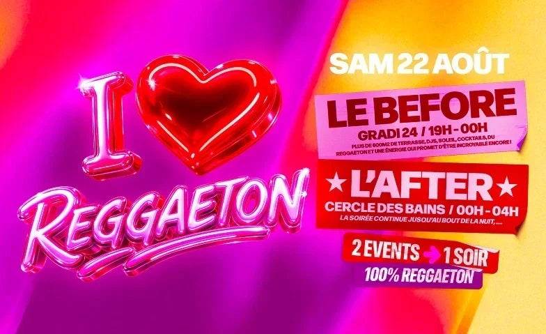 I Love Reggaeton – Before + After à Genève | 22 août 2026